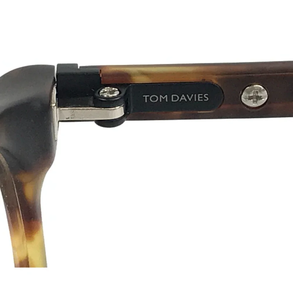Tom Davies Eyeglasses Frames TD761 Col. 902 Tortoise Round Full Rim 49-18-145
